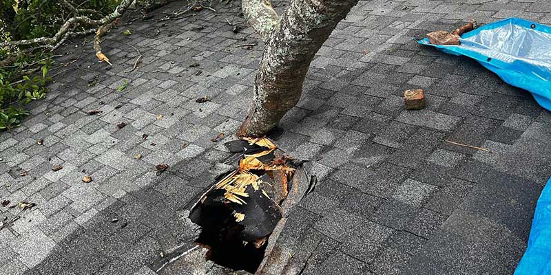 reputable storm damage roof repair contractor
